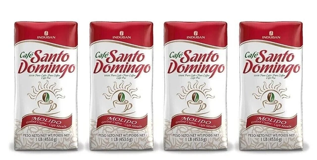 Ground Coffee Cafe Molido Santo Domingo Coffee 1 Lb. Bags 4-pack 4 Lbs. Total