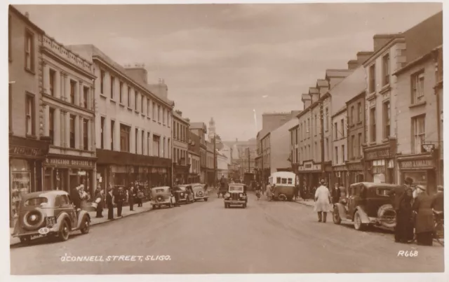 a irish sligo county eire old antique postcard ireland o connell street