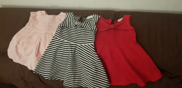 Girls' pink Gap and BHS dress bundle (3  Items) Age  12-18 months
