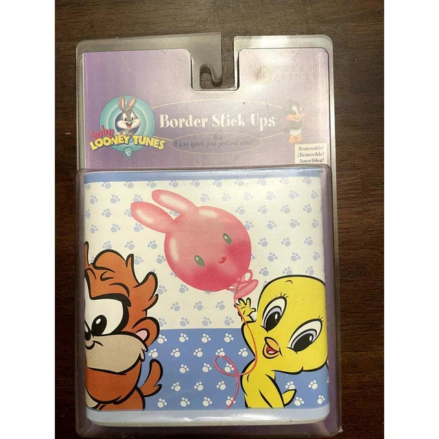 vintage baby looney tunes border stick-ups baby nursery