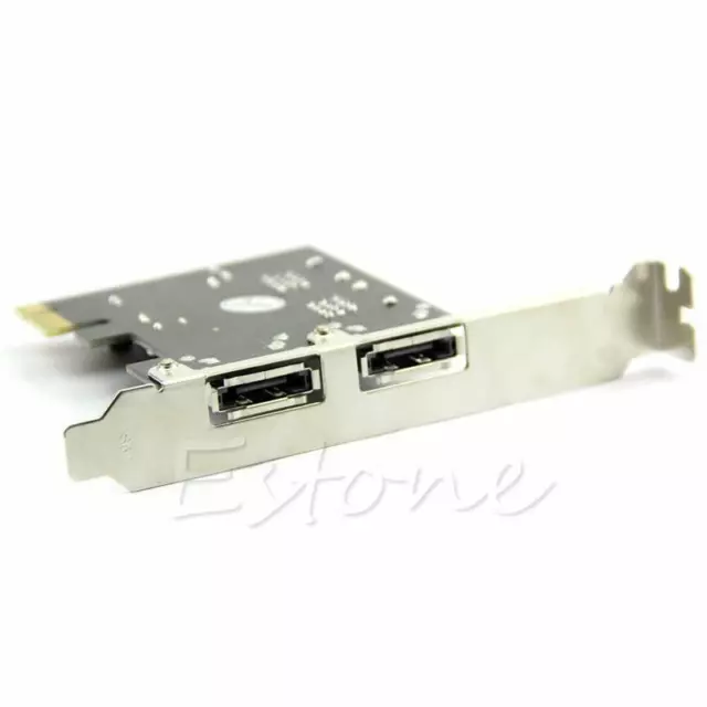 2 Ports Esata PCI-E PCI Express 6Gbps to SATA 3.0 SATA III ASM106 Card Adapter