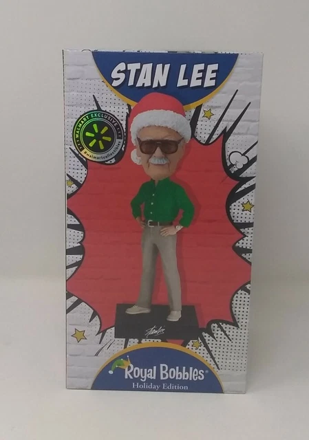 Marvel Christmas Holiday Edition Royal Bobbles Walmart Exclusive Stan Lee Figure