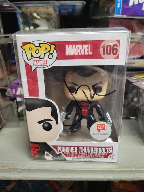 JON BERNTHAL signed (PUNISHER) THUNDERBOLTS Marvel Funko Pop #106 BECKETT BAS