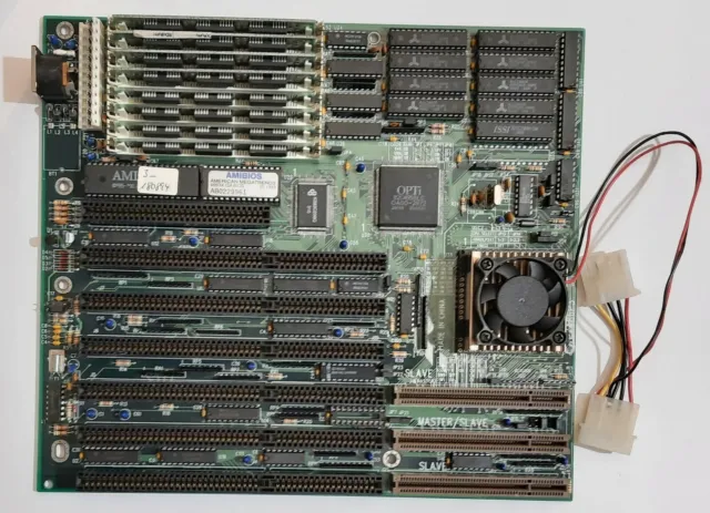 QDI PX486P3 80486 ISA VLB Mainboard + Intel 80486DX2 66MHz + 8MB RAM
