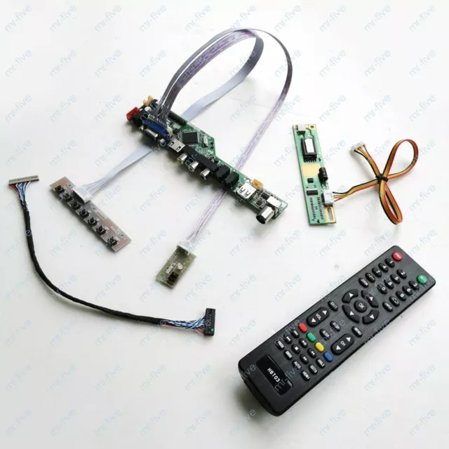 Fit LP133X7-N2AC 1024*768 LVDS 20-Pin panel 1CCFL analog tv controller board kit
