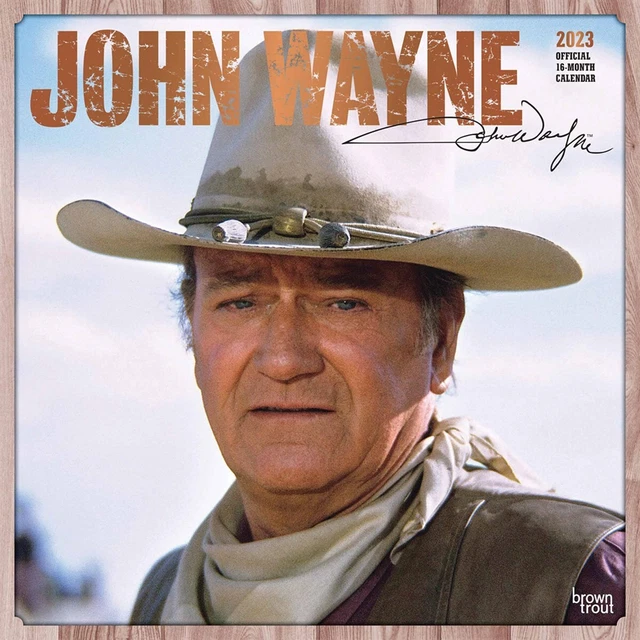 JOHN WAYNE OFFICIAL Calendar 2023 Entertainment Month To View 11.