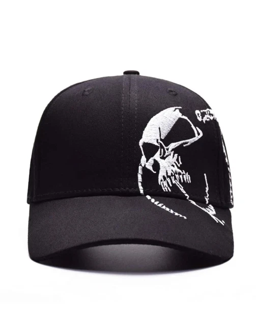 Casquette Baseball Streetwear NY Tête De Mort - Rouge Et Verte, Taille Unique, Neuve Avec étiquettes - Hip Hop Honour