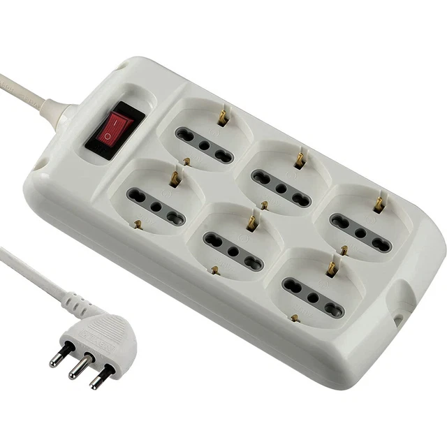 MULTIPRESA CON INTERRUTTORE 6 prese     DF 8073296