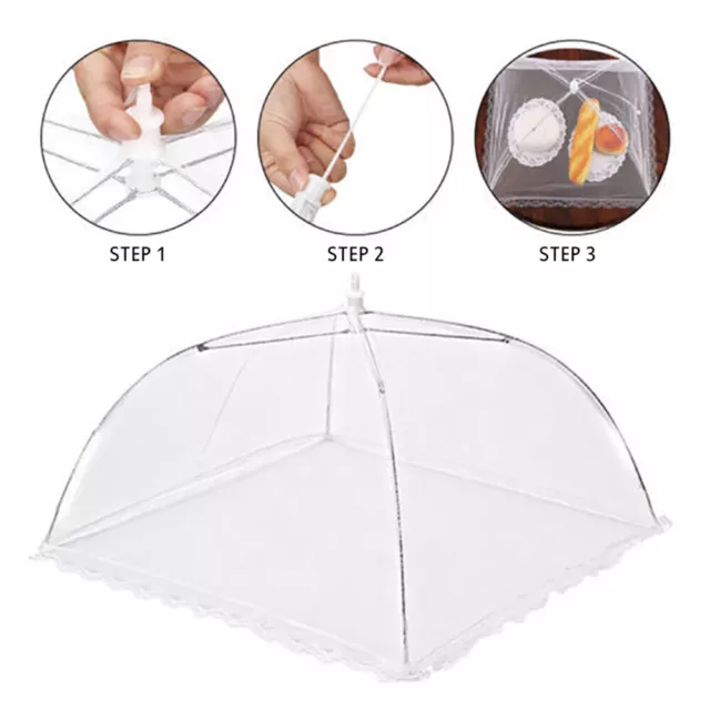 Kitchen Food Cover Fold Tent Camp Cake Covers Umbrella Mesh Net Mosquito Home 3