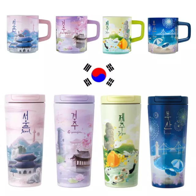 Starbucks Korea City tour MD Tumbler Mug Seoul Gyeongju Busan Jeju Limited