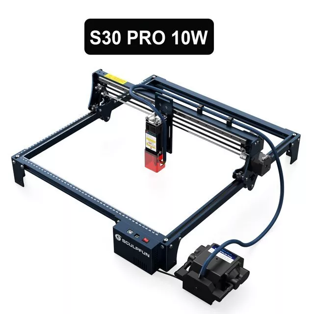 SCULPFUN S30 PRO 10W Laser Engraver Engraving Machine & Auto Air-assist Kit 2