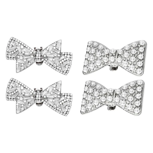 4 pezzi clip per scarpe con fiocco, clip per scarpe rimovibili, fiocchi, scarpe, 8427