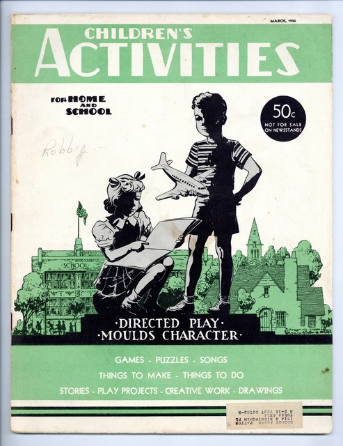 Activity Magazine Model CHILDREN'S ACTIVITIES MAGAZINE Vol. 16 #3 GD 1950 £38.34 - PicClick UK
