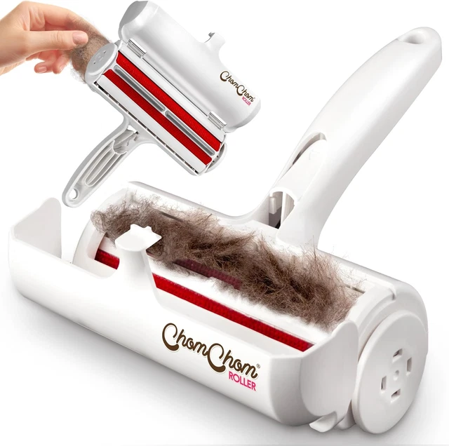 Chom Chom Roller Pet Hair Remover and Reusable Lint Roller -  Cat and Dog Hair R