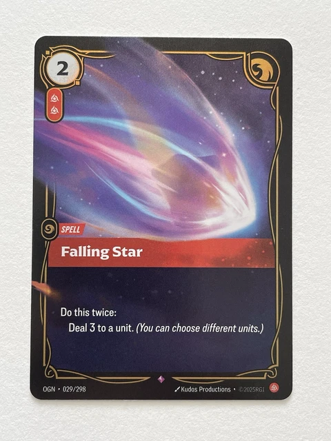 RIFTBOUND: LEAGUE OF Legends TCG Falling Star 029/298 OGN English £13. ...
