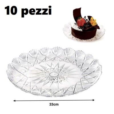 MPM VASSOIO STELLA DIAMANTE TRASPARENTE 30CM 