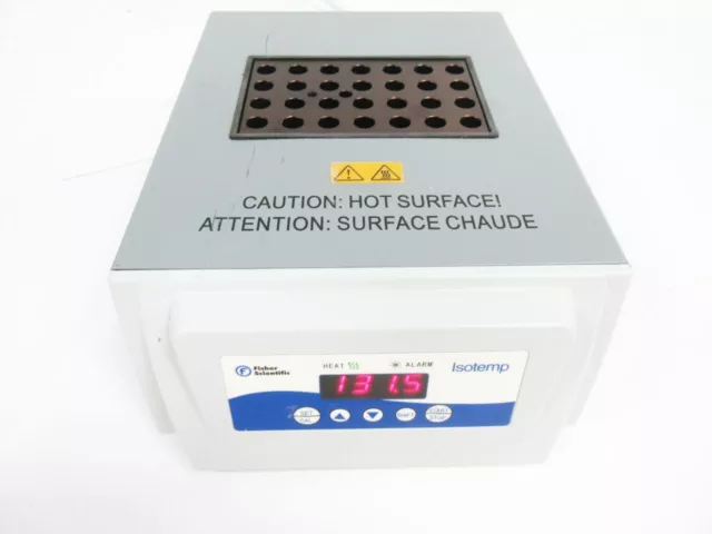 FISHER SCIENTIFIC 88860021 ISOTEMP DRYBLOCK WITH 88860103 BLOCK 28 WELL 1.5 mL