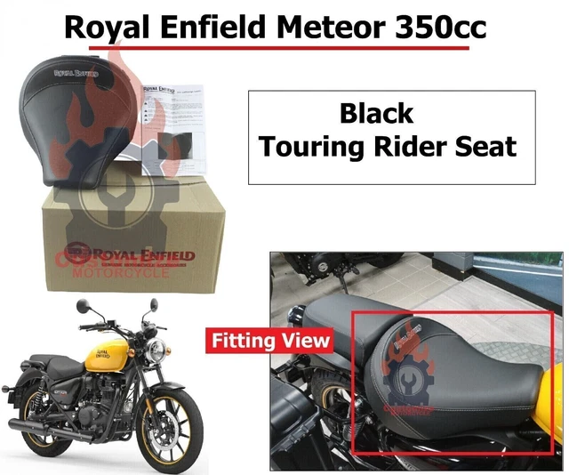 ROYAL ENFIELD &&METEOR 350 nero da turismo Sedile pilota