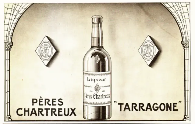 PUB " PERES CHARTREUX TARRAGONE " 1909 ( 3a )