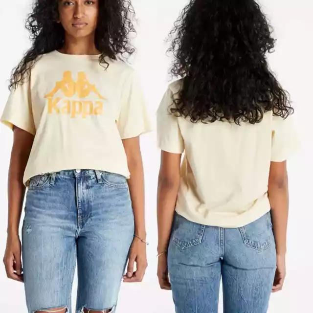 NWT Kappa Authentic Juniors Top Estessi Graphic Crew Neck T-Shirt Size YM Medium