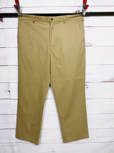 Croft & Barrow Mens Pants Size 42x34 Easy Care Classic Fit Flat Front Pockets