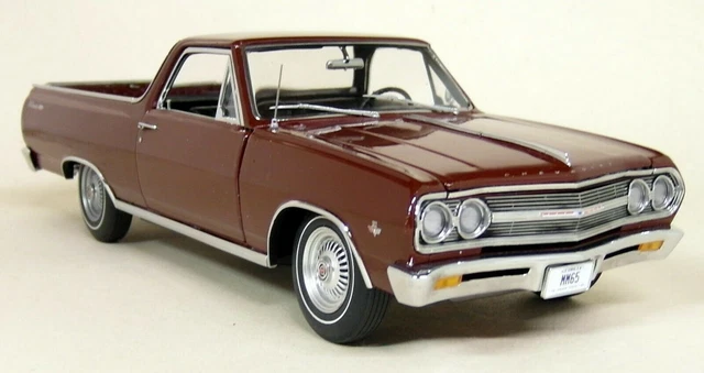 Acme 1/18 A1805405 1965 Chevrolet El Camino Burgundy diecast model Car