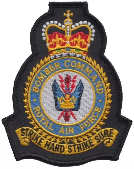 RAF Bomber Command 1952 to 1968 Royal Air Force MOD Crest Embroidered Patch