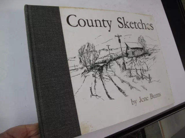 Signed 1st Ed Montgomery County Indiana Sketches Crawfordsville Burns 1969