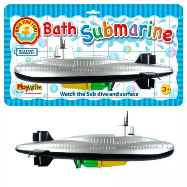 Badebad U-Boot - 385-204 Wasser Aufziehen Tauchenboot Spritzschiff Spass 33Cm Sub-Spielzeug