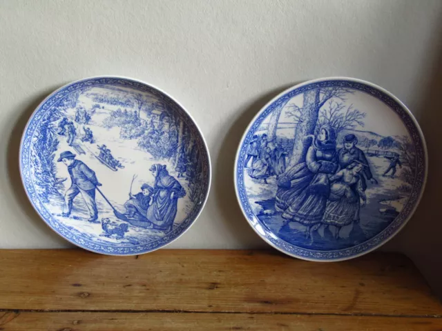 Spode The Spode Blue Room Collection Christmas Plates No. 2 & 3