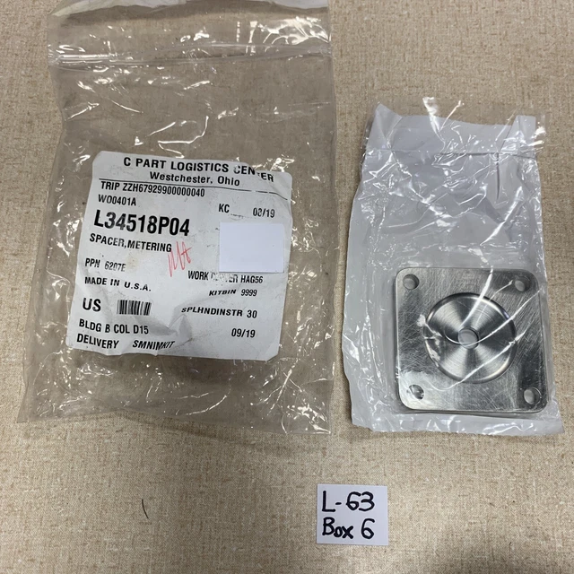 GE Energy Turbine Metering Spacer L34518P04 P03,P05, P06, P07, P10 Oil & Gas