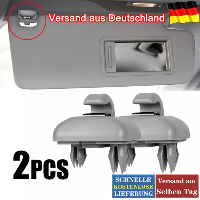 2x Sonnenblendenclip Hakenhalter Für Audi A3 8P A4 B6 Q5 Sonnenblende Halter