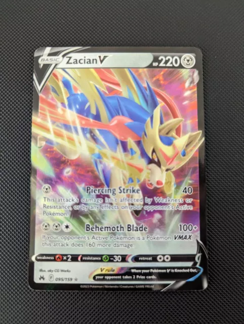 ZACIAN V SWSH292 (Shiny) SWSH Black Star Promo Pokémon Card $4.00