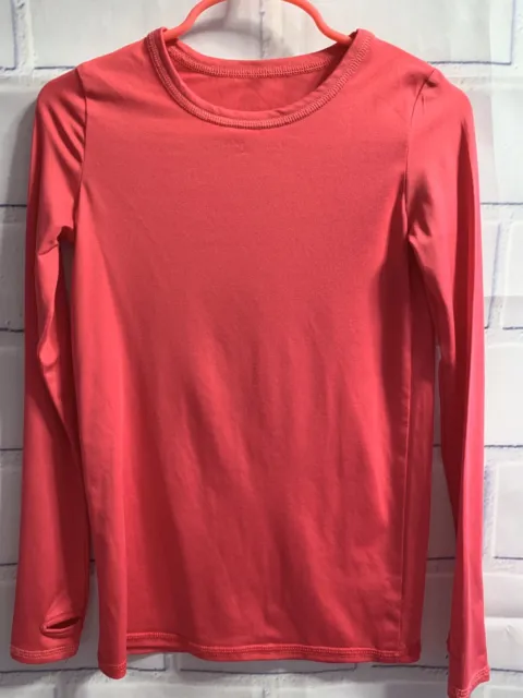 Cuddl Duds Girls Size Small Comfortech Poly Pink Long Sleeve Top