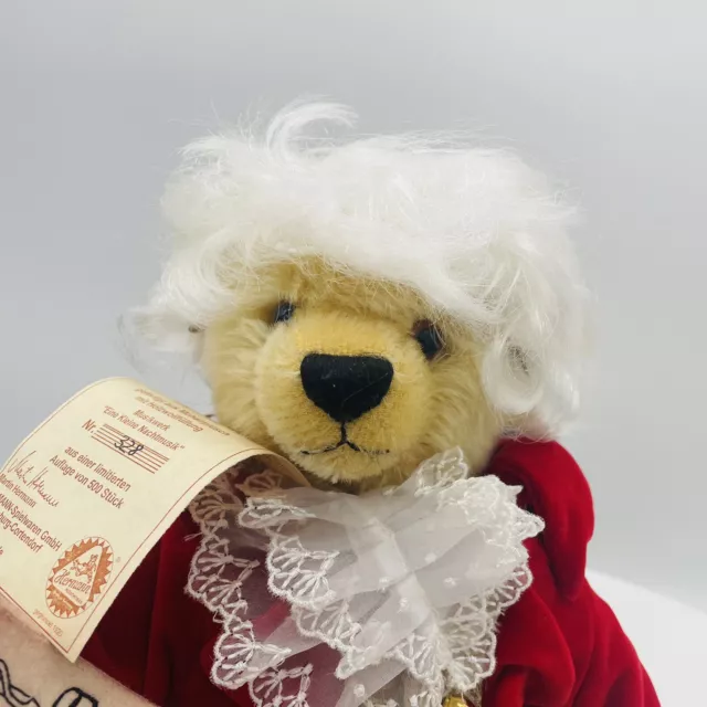 Hermann Coburg Teddybär Mozart "Eine kleine Nachtmusik" limitiert 500 35cm 2