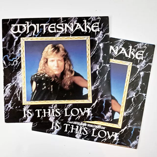 Whitesnake - Is This Love (Limited Ed 7" Vinyl Single, 1987 EMI) with Poster 2