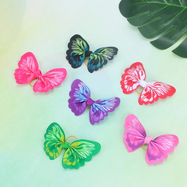 20 Pcs Dog Grooming Bands Decked Accessories Girl Scrunchies Hair
