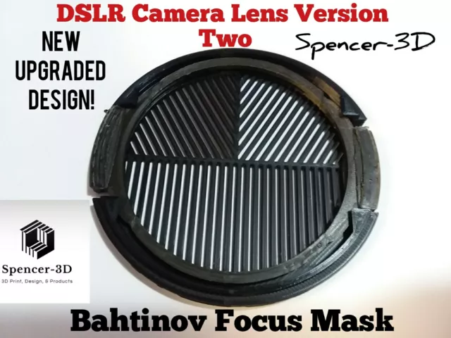 86mm Thread DSLR Camera Lens Bahtinov Focus Mask (VERSION TWO MODEL) updated