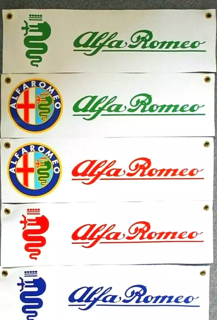 Alfa Romeo Giulia 159 Mito 75 33 164 Giulietta Vinyl Banner New 33cm x 10cm x 5