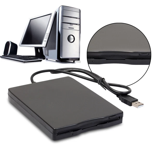3.5 INCH USB 2.0 Portable External Floppy Disk Drive 1.44Mb Reader FDD