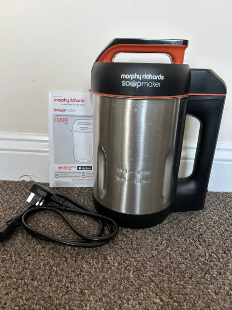 Morphy Richards 1.6L Soup Maker 501013 Stainless Steel/Black