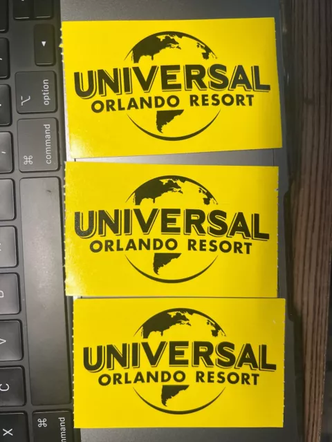 3 UNIVERSAL STUDIOS FL ORLANDO SINGLE ATTRACTION PASS EXPRESS PASS Exp 12/1/23