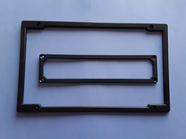 Cornice Targa Anteriore Plastica 35x12 Nera Anni 70/80/90 Fiat Auto D'epoca - Foto 2