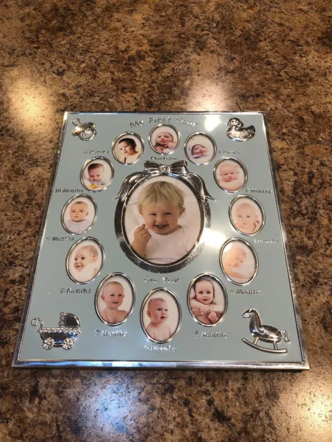 My First Year Baby -Silver Photo Frame