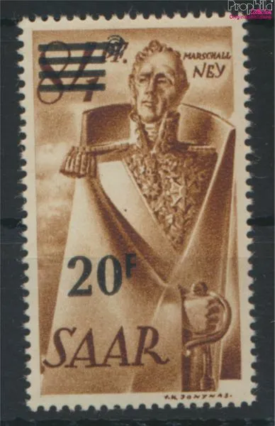 Briefmarken Saarland 1947 Mi 237II postfrisch (9762270