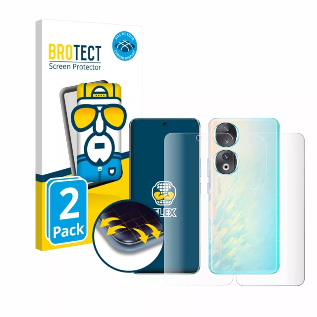 2x Full-Cover per Honor 90 (Fronte+Retro) Pellicola Trasparente Proteggi Schermo