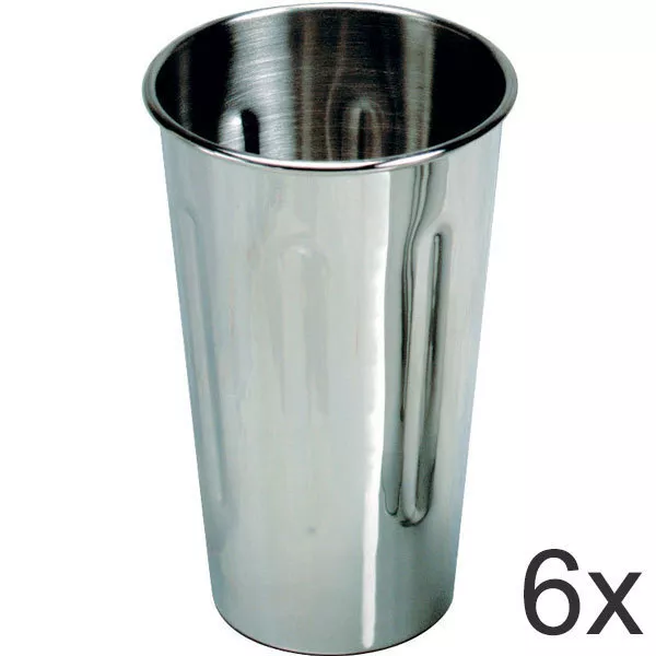 Roband Milkshake Maker 18/8 Stainless Steel 710ml Cup 6 Pack - Brand New WA132