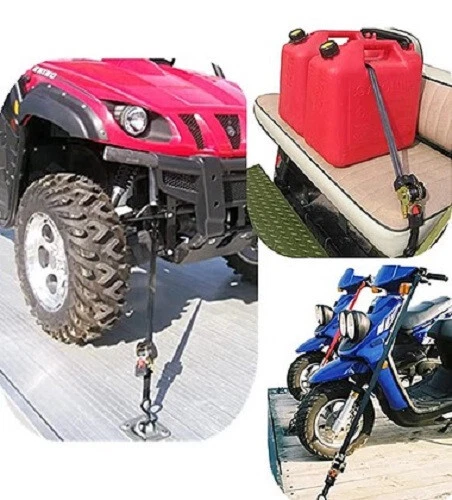 Sangle Arrimage Cliquet Retractable Enrouleur Automatique Crochet Moto Remorque