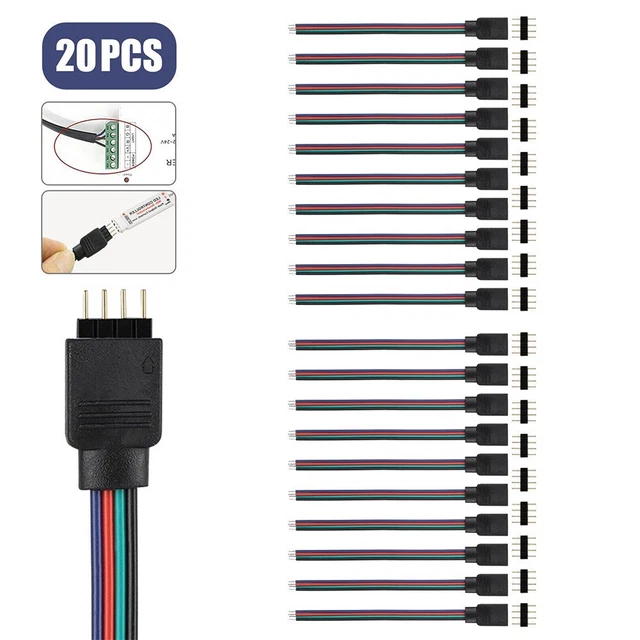 Einfache Installation LED-Anschluss Streifen Licht Stecker Lichtleiste