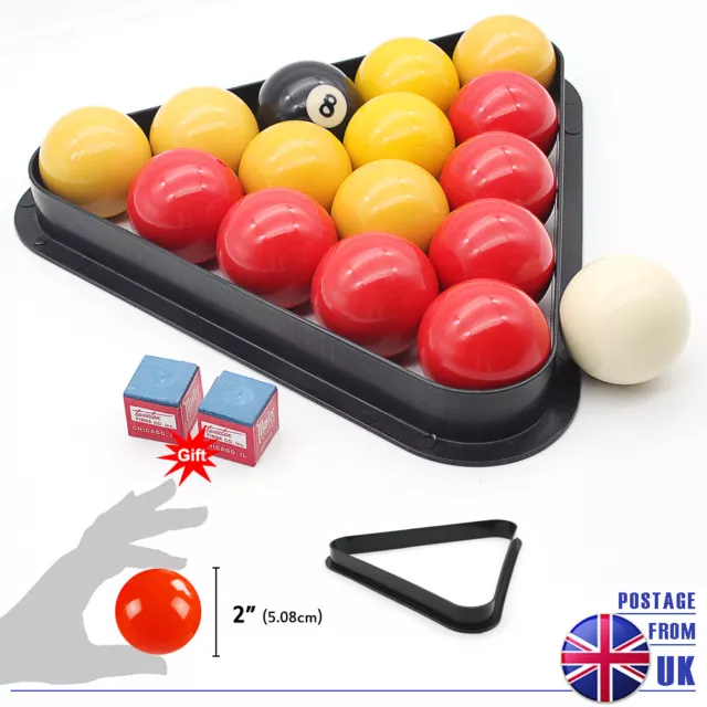 Premium Pool Table Billiards Balls /Snookers 22 Balls With Free Triangle Chalks